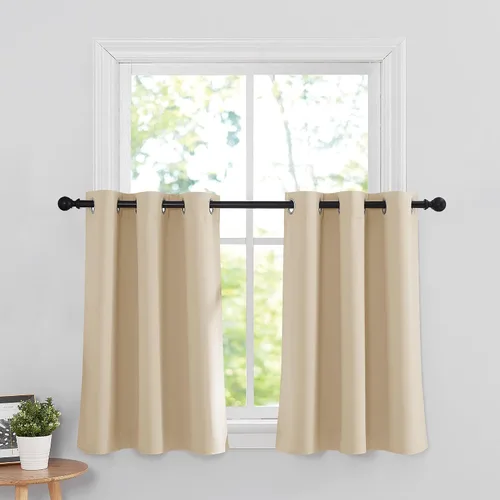 Vista 57 de RYB HOME - Cortinas para armario de 36 pulgadas, cortinas para oscurecer la habitación con ojales resistentes a la oxidación, cortinas de Aqua