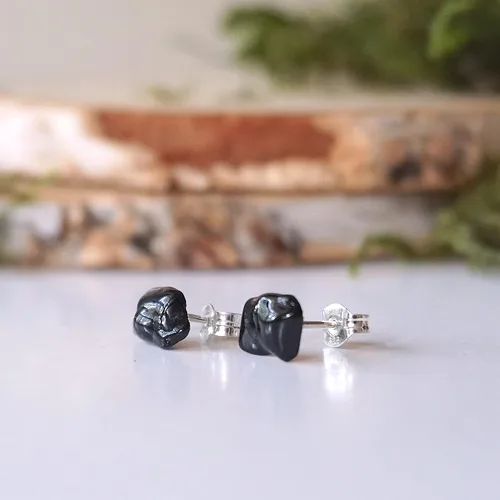 Vista 55 de Pendientes de tuerca de cristal de piedra natal aleternativa para mujer y hombre