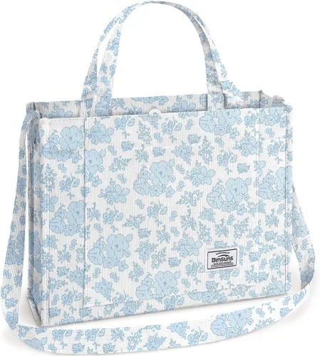 Vista 20 de Corduroy Tote Bag for Women Small Satchel Bag Mini Tote Bag Aesthetic Crossbody Handbag - School Work Travel Shopping