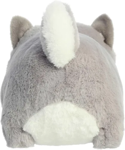 Vista 4 de Aurora Adorable animal de peluche Spudsters Haze Husky – Forma redonda que hace que los abrazos reconfortantes – Perfecto para niños de todas