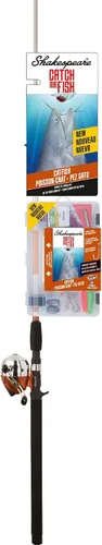 Vista 5 de Shakespeare Catch More Fish Combo de carrete y caña de pesca con kit Ladies