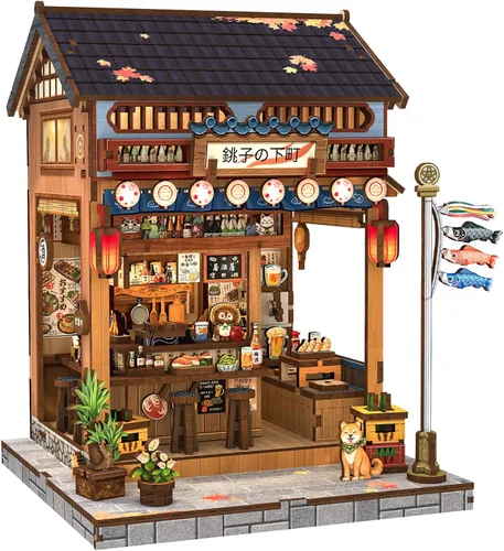 Vista 11 de CUTEBEE - Kit de rincón de libros - Kit de casa de muñecas en miniatura DIY para adultos, decoración de estantería de casa pequeña Booknook