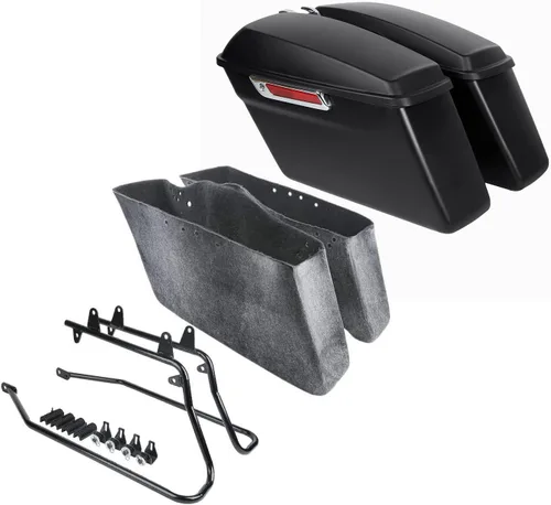 Vista 14 de TCT-MOTORPARTS Bolsa de sillín dura para alforja de conversión de hardware para Harley 2018-2025 Softail Fat Boy Breakout
