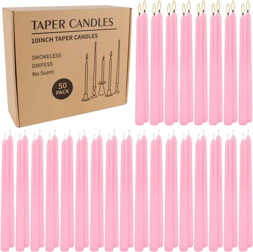 Vista 22 de Juego de 20 velas de pilar negras de 2 pulgadas de ancho x 4 pulgadas de alto, decoración elegante para el hogar, eventos y celebraciones, acabado