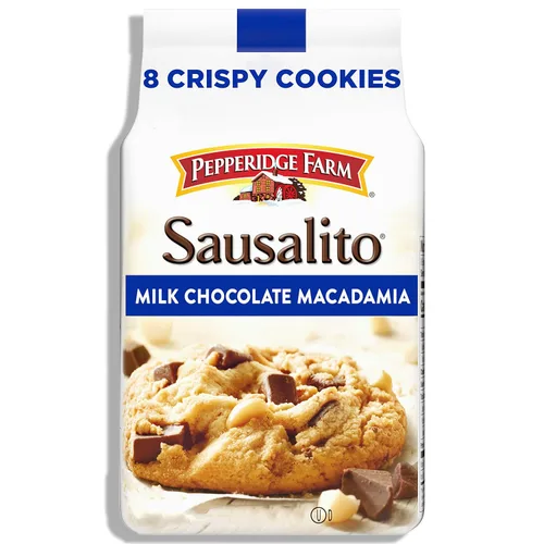 Vista 14 de Pepperidge Farm Tahoe Galletas crujientes de chocolate blanco y nuez de macadamia, bolsa de 7.2 onzas (8 galletas)