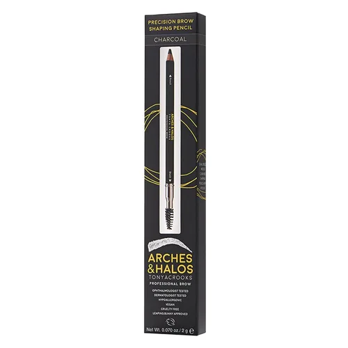 Vista 7 de Arches & Halos Lápiz de precisión para dar forma a las cejas, lápiz de madera de doble extremo, color de cejas para construir, pigmentado, preciso
