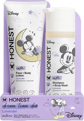 Vista 13 de The Honest Company Paquete de champú limpiador 2 en 1 y loción facial de gel corporal, suave para bebés de origen natural de cítricos vainilla