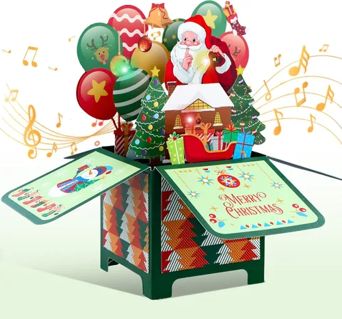 Vista 12 de D4DREAM Tarjeta musical de Acción de Gracias con luz, tarjetas y sobres de Acción de Gracias 3D para adultos, niños, novio, novia, decoración