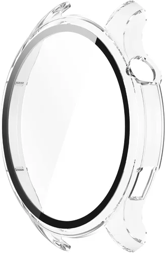 Vista 8 de Funda de reloj compatible con Amazfit GTR 4, resistente a los arañazos, funda de PC con protector de pantalla de vidrio templado HD para Amazfit GTR