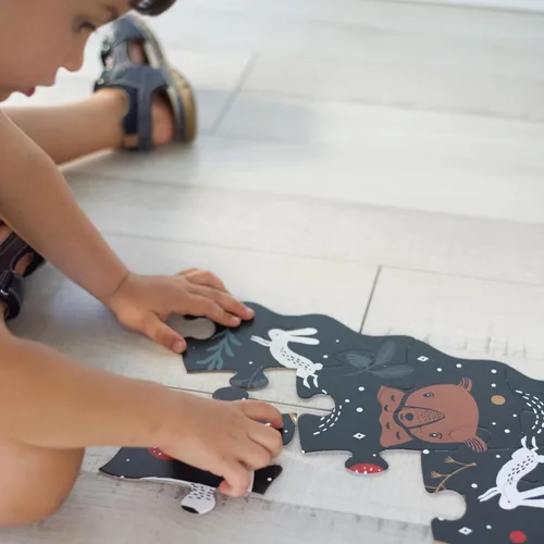 Vista 9 de Wee Gallery Rompecabezas de piso, rompecabezas jumbo de 24 piezas para niños pequeños, actividad de aprendizaje temprano, desarrollo de habilidades