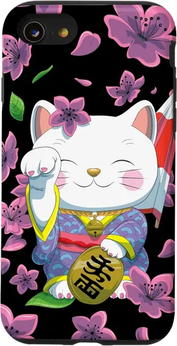 Vista 18 de Funda para iPhone 13 Pro Max Japanese Maneki Neko Lucky Cat