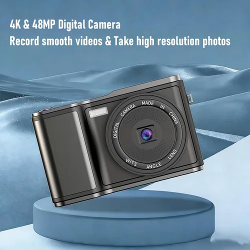 Vista 8 de PUSOKEI 4K Digital Camera for Photography, 48MP Vlogging Camera with 3" 180 Flip Screen, 18X Digital Zoom, Auto Focus, Anti Shake, Filter, Compact