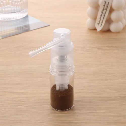 Vista 7 de Botella de polvo vacía portátil para cosméticos de viaje, pulverizador de fibra para el cabello recargable, botella de peluquería, caja de crema