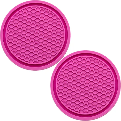 Vista 28 de 2 piezas posavasos para portavasos de automóvil, posavasos universales antideslizantes para portavasos de automóvil, 2.75 pulgadas posavasos