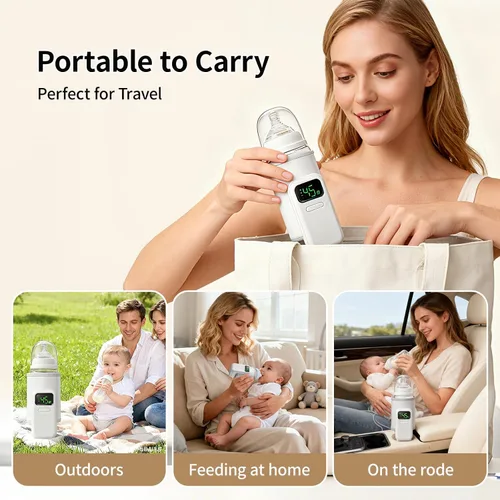Vista 2 de Calentador de botellas con pantalla digital, control preciso de temperatura