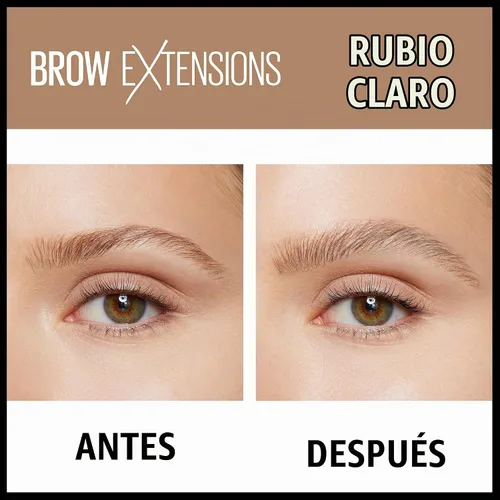 Vista 3 de Maybelline Brow Extensions - Crayón de pomada con fibras, maquillaje en lápiz para cejas, maquillaje de ojos, acabado mate suave, para cejas más 248