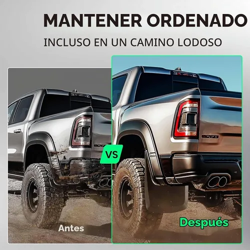 Vista 4 de YHTAUTO Protectores contra salpicaduras de barro para GMC Sierra
