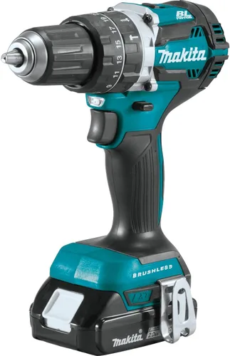 Vista 3 de Makita XPH12R 18V LXT Kit de taladro de martillo inalámbrico compacto sin escobillas de iones de litio de 1/2 pulgada (2.0Ah)