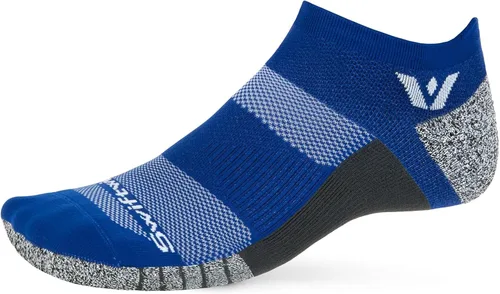 Vista 26 de Swiftwick - Calcetines antideslizantes para correr FLITE XT invisibles, calcetines de golf, máxima estabilidad Negro