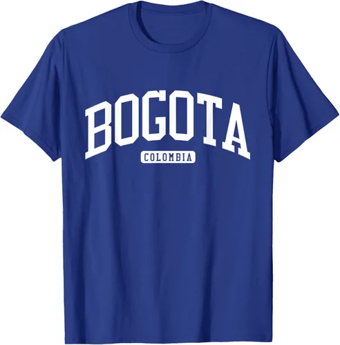 Vista 25 de Camiseta estilo universitario de Bogotá Colombia, Negro