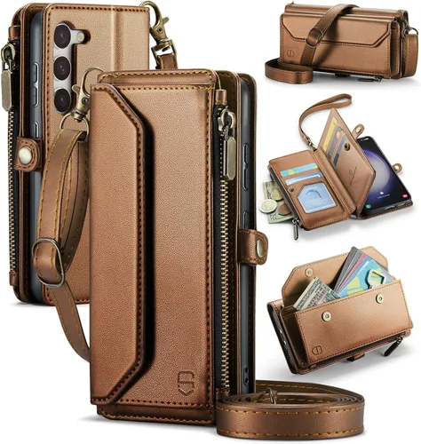 Vista 10 de Strapurs - Funda tipo cartera con correa para Samsung Galaxy S23 5G, color negro