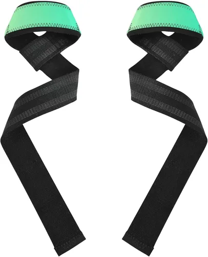 Vista 2 de Dark Green Gradient Gradient Dark Green Lifting Wrist Straps 26" Power Workouts Wrist Wraps Gym for Weightlifting, Gym, Deadlift, Workout