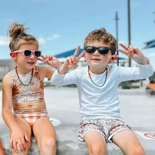 Vista 16 de Lentes de sol polarizados de goma elastómero termoplástico (TPEE) flexible, para niñas y niños de 3 a 9 años