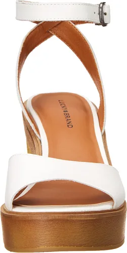 Vista 2 de Lucky Brand Wyndin - Sandalias de cuña esculpidas para mujer