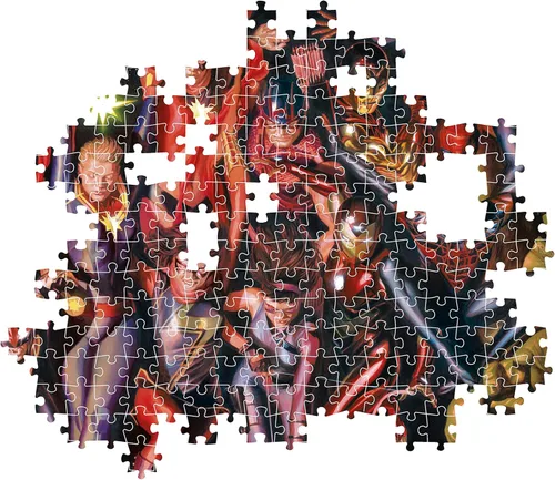 Vista 5 de Clementoni - 39675 - Puzzle Marvel Avengers - Rompecabezas de 1000 piezas, rompecabezas para adultos - Hecho en Italia