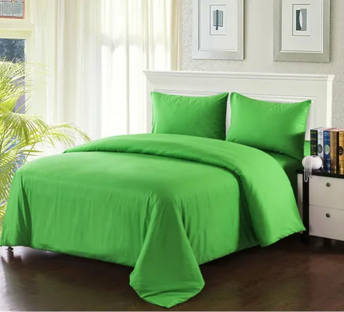 Vista 7 de Tache Bright - Juego de funda de edredón de 3 piezas con cierre de cremallera, algodón suave, color verde vibrante