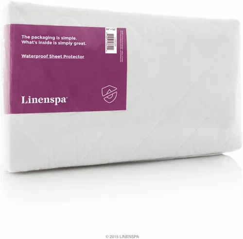 Vista 7 de Linenspa - Protector de sábana impermeable antideslizante con capa de relleno muy absorbente y funda de mezcla de algodón suave