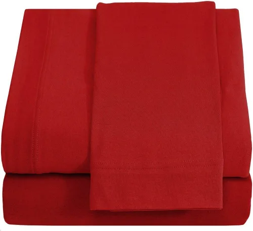 Vista 23 de Juego de sábanas Crescent Bedding de 100% algodón, extralargas, suaves y cómodas para cama de dos plazas