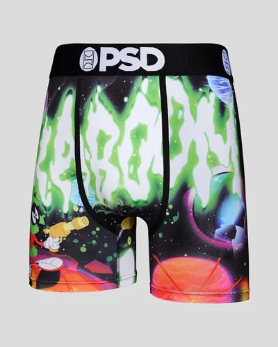 Vista 8 de PSD Men's Looney Tunes Print Boxer Briefs - 7 Inch Inseam Breathable, Supportive Men's Underwear with Moisture-Wicking Fabric