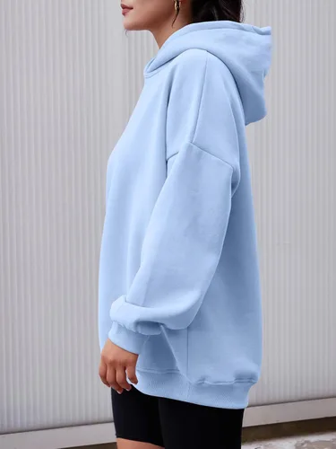 Vista 3 de AUTOMET Sudaderas con capucha para mujer, de gran tamaño, forro polar, casual, manga larga, holgada, ligera, ropa de otoño 2023