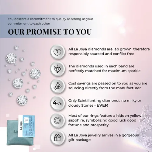 Vista 4 de Alianzas de boda y aniversario de diamantes cultivados en laboratorio para mujer Anillos de diamantes certificados en oro amarillo, blanco y rosa