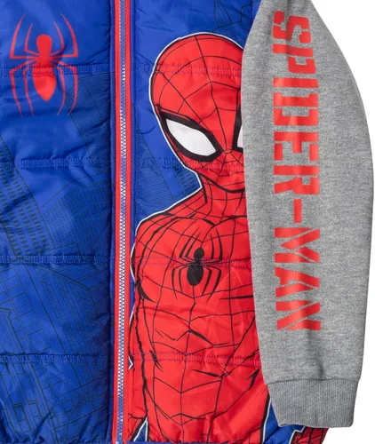 Vista 6 de Marvel Spider-Man - Chaleco con cremallera 2fer para niños pequeños y grandes