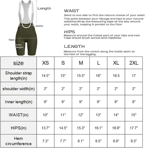 Vista 6 de Lo.gas Baberos de ciclismo para mujer, pantalones cortos de ciclismo acolchados para mujer, con relleno, pantalones de ciclismo 4D con bolsillos
