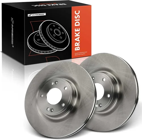 Vista 9 de A-Premium Rotores de freno de disco delanteros perforados y ranurados de 12.6 pulgadas (12.598 in) compatibles con los modelos Hyundai Genesis Coupe
