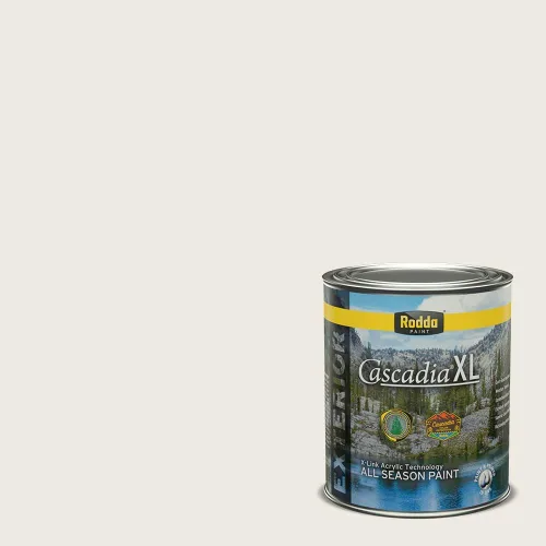 Vista 78 de Rodda Paint CASCADIA XL - Pintura e imprimación satinada para exteriores en uno, cuarto de galón, color blanco