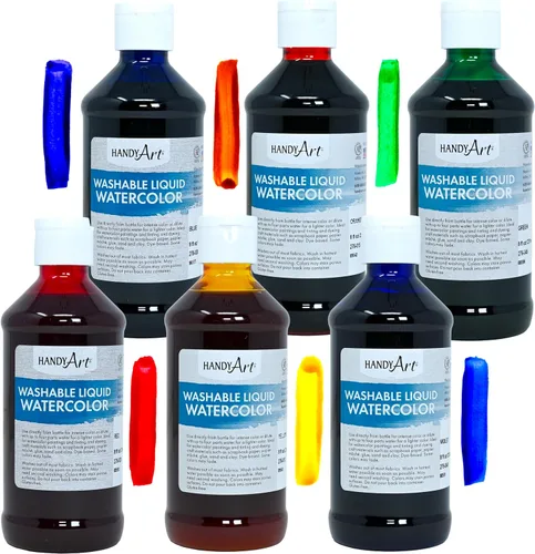 Vista 16 de Handy Art Acuarela líquida lavable de 8 onzas, azul