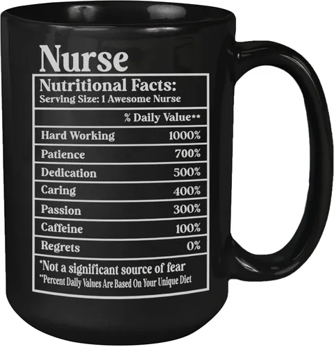 Vista 8 de Exfoliantes de café y guantes de goma #Nurselife, taza de café impresa para enfermera, regalo para enfermera (diseño 1, 11 onzas)