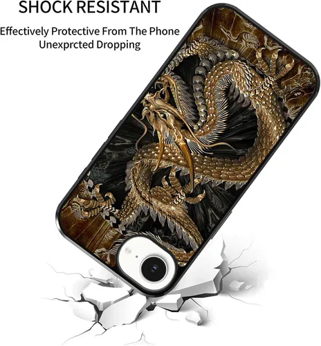 Vista 67 de Funda para iPhone Air - Dragón dorado chino