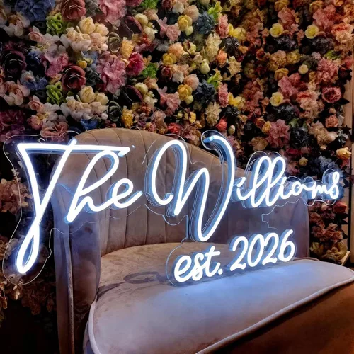 Vista 9 de Letrero de neón personalizado para logotipo de negocios, letrero de luz LED