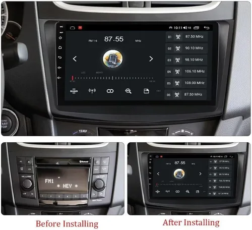 Vista 2 de 1280x720 9 "IPS pantalla táctil Android estéreo del coche para Suzuki Swift 2011 2012 2013 2014 2015 coche incorporado Car-Play Android Auto