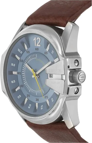 Vista 3 de Diesel Not So Basic - Reloj de cuarzo marrón para hombre - DZ1399, Azul Patchwork, Clásico, movimiento de cuarzo