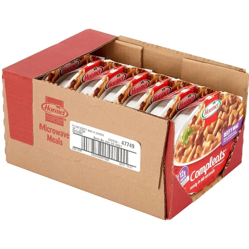 Vista 3 de HORMEL COMPLEATS - Bandeja para microondas Beefy Mac & Cheese, 7.5 onzas (paquete de 7)