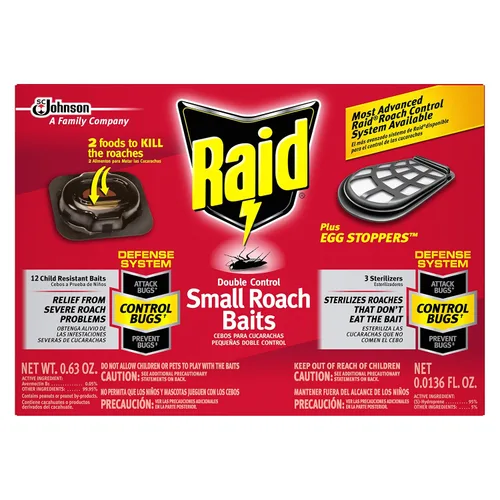 Vista 15 de Raid Double Control - Cebos pequeños para cucarachas y tapones para huevos, 12 unidades (paquete de 3)