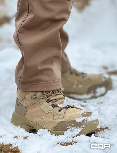 Vista 7 de CQR Botas tácticas impermeables para hombre, botas militares EDC ligeras de 6 pulgadas, botas de combate duraderas para exteriores