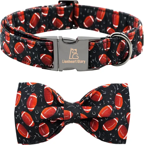 Vista 13 de Lionheart glory Collar de perro con bandera estadounidense, collar de lazo para perro del 4 de julio, resistente y ajustable, patriótico