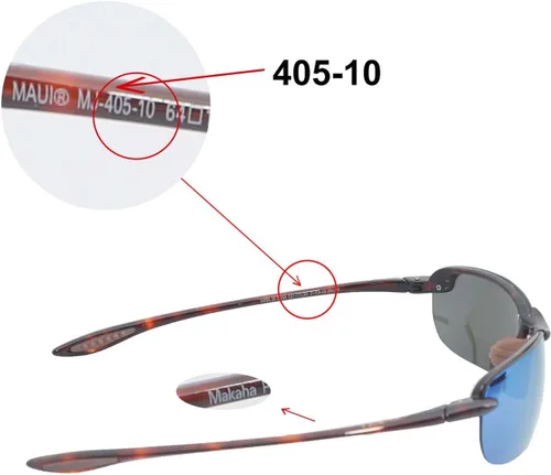 Vista 5 de Walleva Lentes de repuesto para lentes de sol Maui Jim Makaha - Múltiples opciones disponibles